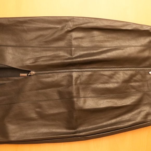 I've Got Priorities PU Midi Skirt - Black (New) - Picture 6 of 6